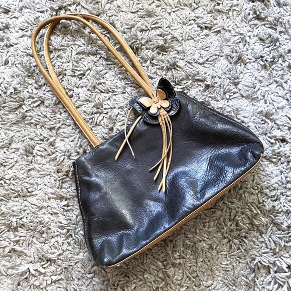 Y2K Leather Handbag | Millennial Fashion Accessories | Town Shoes Butterfly Bag - Picture 10 of 10